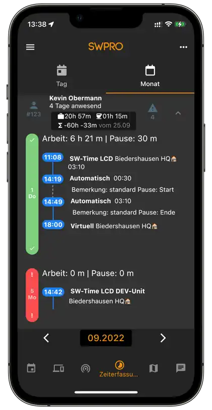 SWTracker mobile app screenshot 4